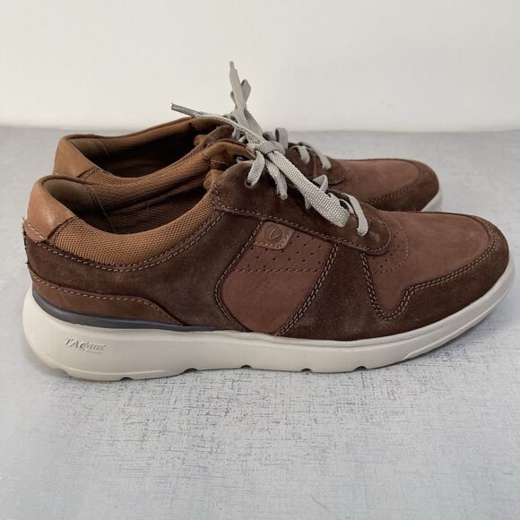 Clarks Gaskill Vibe Mens 8.5 M Brown Leather Sneakers Shoes‎ Ortholite Comfort main image 5